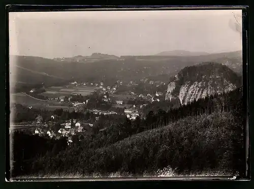 Fotografie Brück & Sohn Meissen, Ansicht Oybin, Blick vom Berg Oybin nach der Stadt