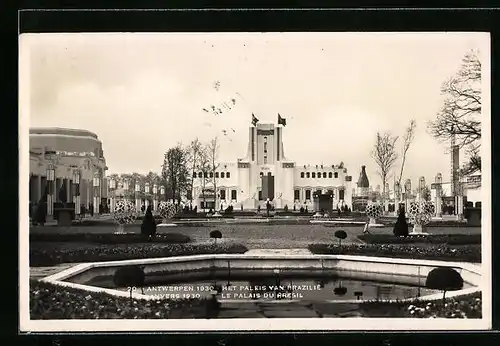 AK Antwerpen, Wereldtentoonstelling 1930, Het Paleis van Brazilie