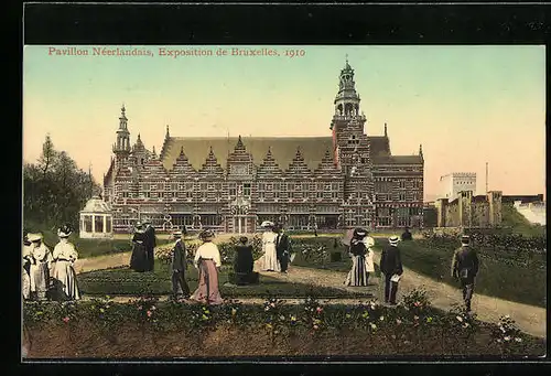 AK Bruxelles, Exposition 1910, Pavillon Néerlandais