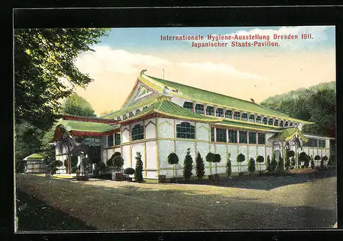 AK Dresden, Internationale Hygiene-Ausstellung 1911, Japanischer Staats-Pavillon