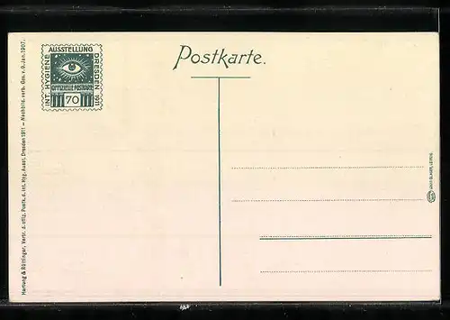 AK Dresden, Internationale Hygiene-Ausstellung 1911, Schweizer Pavillon