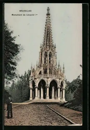 AK Brüssel / Bruxelles, Monument de Léopold 1er