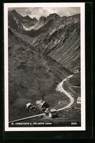 AK St. Christoph, Gesamtansicht am Arlberg
