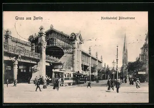 AK Berlin, Hochbahnhof Bülowstrasse