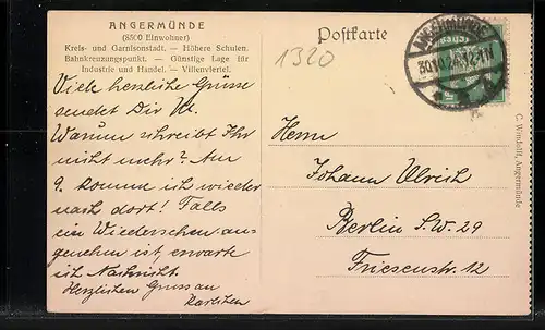 AK Angermünde, Forsthaus im Stadtforst