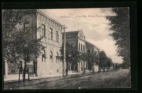 AK Munkács, Magy. Kir. Allami Fögymnasium