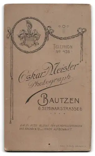 Fotografie Oskar Meister, Bautzen, Seminarstrasse 6, Zwei kleine Kinder in modischer Kleidung