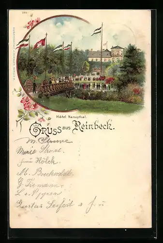 Lithographie Reinbeck, Hotel Nancythal