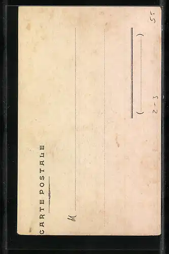 AK Kleiner Postbote mit einem Brief