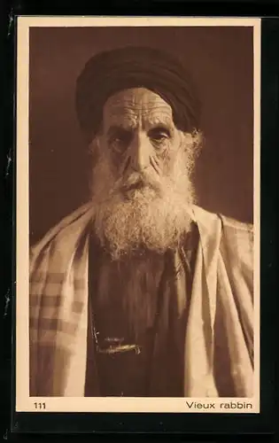 AK Älterer Rabbiner mit Turban