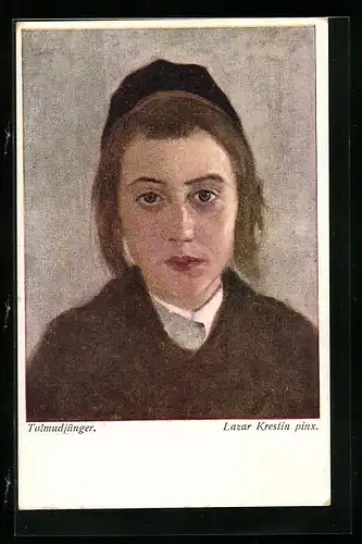 AK Talmudjünger, Junger Mann mit Kappe