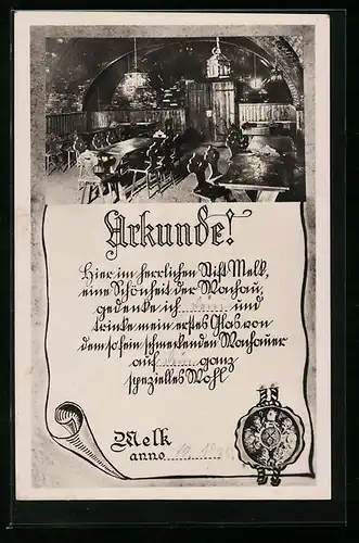 AK Melk, Kellerstüberl des Stiftes