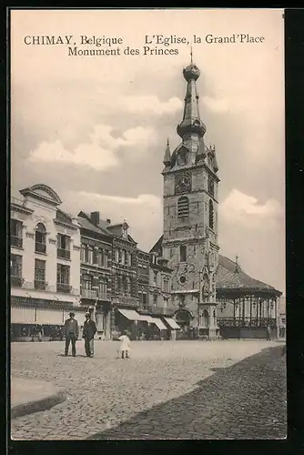 AK Chimay, L`Eglise, la Grand`Place, Monument des Princes