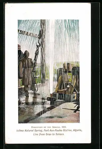 AK Port-Aux-Poules, Discovery of the Spring 1899