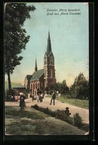 AK Budapest, Kirche Maria Einsiedel