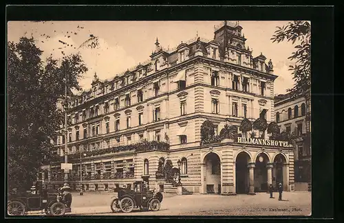 AK Bremen, Hillmann`s Hotel von der Strasse gesehen