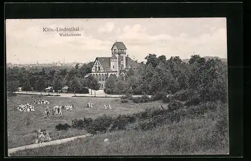 AK Köln-Lindenthal, Gasthaus Waldschenke