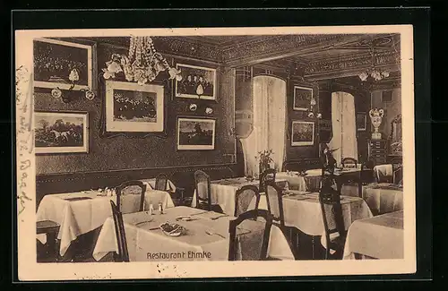 AK Hamburg-Neustadt, Restaurant Ehmke, Gänsemarkt 50