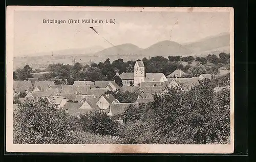 AK Britzingen, Teilansicht der Gemeinde