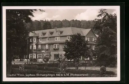 AK Jagdhaus i. Rothaargeb. /Hochsauerland, Gasthaus Wiese
