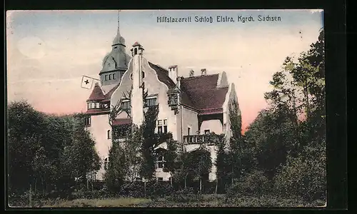 AK Elstra /Sachsen, Hilfslazarett Schloss Elstra