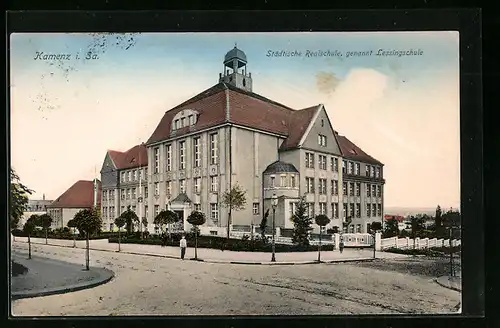AK Kamenz i. Sa., Städtische Realschule genannt Lessingschule