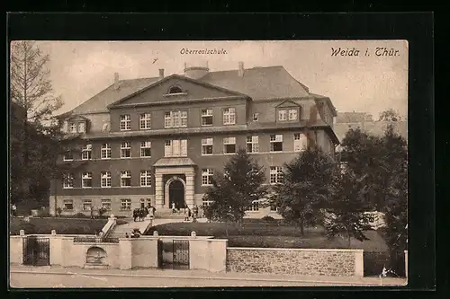 AK Weida i. Thür., Ansicht der Oberrealschule