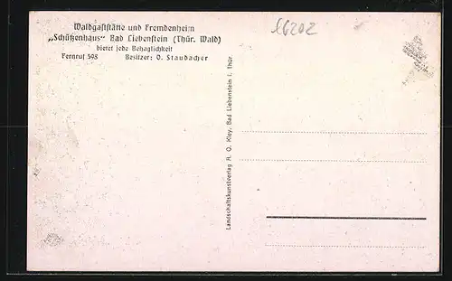 AK Bad Liebenstein /Thür. Wald, Waldgaststätte Schützenhaus