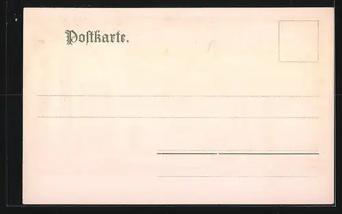 Künstler-AK Alt-Jocketa, Gutshofeingang