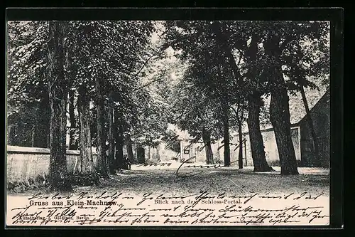 AK Klein-Machnow, Blick nach dem Schloss-Portal