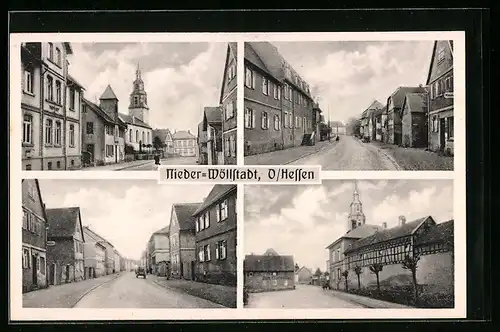 AK Nieder-Wöllstadt /O. Hessen, Paul Goldmanns Kaufhaus, Postamt
