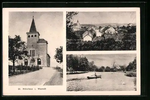 AK St. Nikolaus i. Warndt, Kirche, Ruderboot