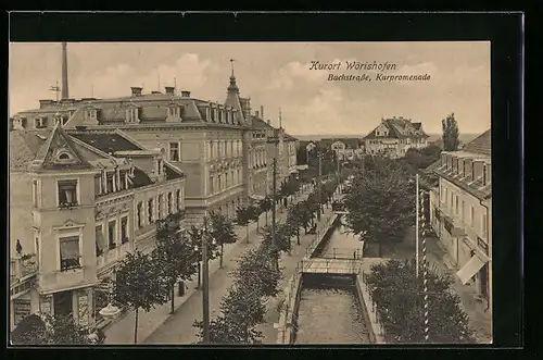 AK Wörishofen, Bachstrasse, Kurpromenade