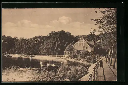 AK Hamburg-Harburg, Gasthof zur Aussenmühle