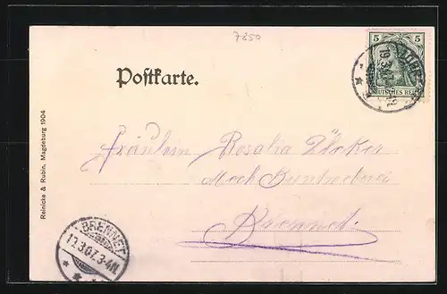 AK Lörrach, Ortsansicht vom Hühnerberg