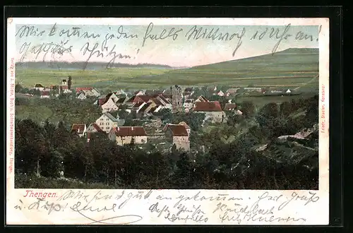 AK Thengen, Ortsansicht mit Wald
