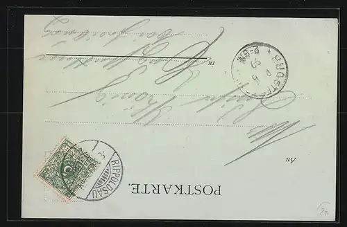 Mondschein-AK Bad Rippoldsau /Schwarzwald, Häuser im Mondlicht