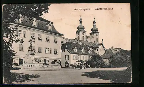 AK Donaueschingen, Am Postplatz