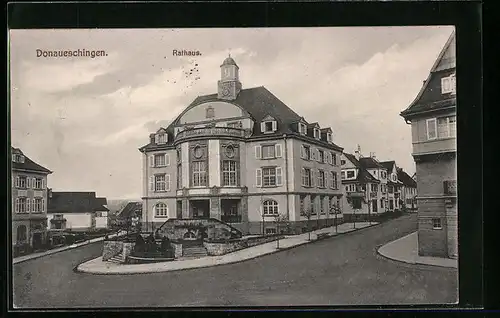 AK Donaueschingen, Ansicht Rathaus