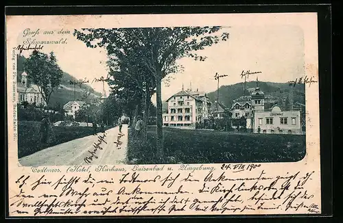 AK Todtmoos, Hotel, Kurhaus, Luisenbad u. Umgebung