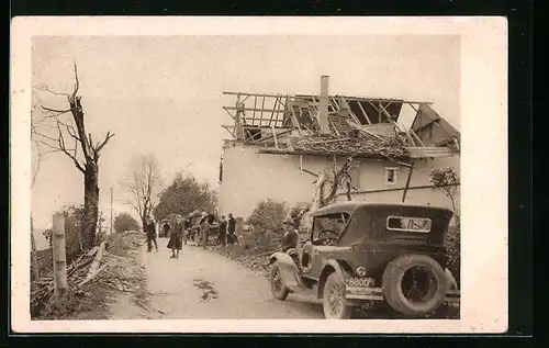 AK La Chaux-de-Fonds, Cyclone 12 Juin 1926, Ferme détruite