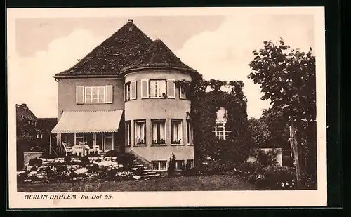 AK Berlin-Dahlem, Villa, Im Dol 55