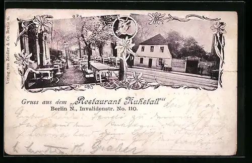 AK Berlin, Restaurant Kuhstall, Invalidenstrasse 110