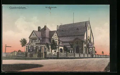 AK Guntersblum, Partie am Wasserwerk
