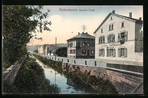 AK Rockenhausen, Gasthaus in der Bahnhof-Strasse