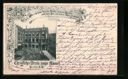 AK Berlin, Christlicher Verein junger Männer, Wilhelmstr. 34, Hofansicht