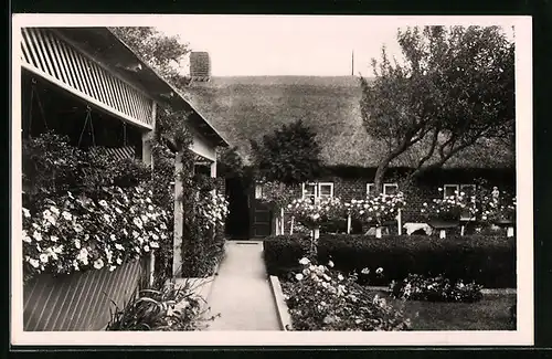 AK Altenteil a. Fehmarn, Cafe und Pensionat Rosengarten