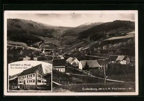 AK Endenburg, Gasthof zum Plug, Teilansicht