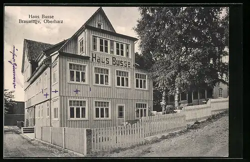 AK Braunlage /Oberharz, Hotel Haus Busse