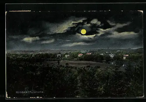 AK Reinbek, Panorama bei Mondlicht